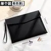 Maletín de negocios A4, bolsa para documentos, carpeta impermeable, bolsa de archivo de cuero engrosado, se puede imprimir con logo, en stock