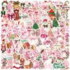 100 Adesivos de Natal Graffiti Rosa Cartoon DIY Decoração Guitarra Caderno Mala DIY À Prova D'água Lote