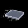 Caja Cuadrada Pequeña Transparente con Tapa, Caja de Herramientas, Manicura, Uñas Postizas, Caja de Plástico, Juguetes, Accesorios, Caja de Embalaje para Exportación Transfronteriza