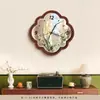 Relógio de Mesa Estilo Madeira Vintage, Relógio de Mesa, Relógio de Parede para Sala de Estar, Decoração de Relógio Retrô, Pendente de Parede de Nicho