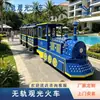 Grande Área Cênica Vagão de Passageiros Trem Miniatura sem Trilhos Veículo de Passeio Pastoral Equipamento de Turismo Cultural ao Ar Livre Entretenimento Fabricante