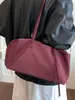 Bolso de lona simple de gran capacidad para mujer, nuevo modelo 2026, ligero y versátil, adecuado para ir al trabajo, bolso de hombro casual, bolso de mano tote