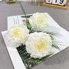 Simulação de 3 Peônias de Carpa Salmão Salão de Casamento Arranjo Floral Suave Arranjo de Paisagem Janela Decorativa Meichen Flor Artística Arranjo de Flores em Garrafa