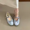 Zapatos Planos Mary Jane Redondos con Lunares y Moño Retro para Mujer, Zapatos de Ballet para Fiesta de Otoño 2026 con Una Correa