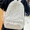 Mochila escolar estilo coreano para estudiantes de secundaria y preparatoria, casual, ligera, transpirable, duradera, versátil, de pana, gran capacidad