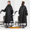 Capa de chuva customizada para patinete elétrico, capa de chuva de corpo inteiro integrada para motocicleta, equipamento de chuva espessado para chuva forte, poncho de chuva espessado para patinete elétrico
