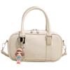 Bolsa Feminina Design de Nicho Portátil de Ombro Bowling Versátil 2025 Estilo Coreano Bolsa de Moda Bolsa Transversal Feminina Novo Estilo