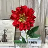 Simulação vermelha flor artificial flor artificial acabamento casamento flor chão arranjo paisagismo flor sentido avançado sala de estar arranjo de flores ornamentos