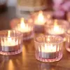 Copos de Vela Listrados Personalizados da Nossa Própria Fábrica, Castiçais de Vidro do Oriente Médio, Europeus e Americanos, Copos de Vela Perfumados, Decorações de Feriado para Aromaterapia