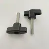 Tornillo de apriete manual de un carácter, cabeza de plástico, mango en T, perno, manija de perilla de acero inoxidable 304, tornillo en forma de Z, 4M5M6M8