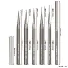 Conjunto de 5 Canetas Liner para Nail Art Cor Cinza Chumbo, Canetas de Desenho de Linha para Pintura de Flores com Haste de Metal, Pincéis para Nail Art