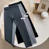 Pantalones de Algodón Puro Estilo Coreano Bu Mi Er para Niños Otoño Nuevo Modernos Adelgazantes Estudiante Casual Ropa Exterior Leggings para Niñas