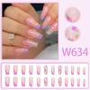 Manicura sencilla morada estilo francés de comercio exterior europeo y americano con lámina dorada Manicura blanca ponible Manicura blanca de temperamento producto terminado al por mayor