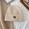2024 Novo Outono e Inverno Estilo Coreano All-match Quente Grande Cabeça Protetores de Orelhas Gorro de Lã Espessado para Rosto Mostrado Chapéu Pequeno Chapéu de Malha