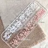 Novas Decorações de Unhas Artísticas Cruzadas Tridimensionais Resina Rosa Nude Puro Branco Tamanhos Mistos Acessórios para Unhas DIY