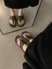 Chinelos confortáveis de sola macia estilo coreano chinelos casuais versáteis 2024 sapatos de praia de verão sandálias rasteiras da moda