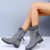 En Stock Sitio Independiente de Amazon Botas para Mujer Tallas Grandes 2026 Nuevas Llegadas de Invierno Botas Martin Botas de Punto de Tacón Grueso de Media Caña Europeas y Americanas