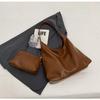 Bolso de Hombro Texturizado de Cuero Brillante 2023 Invierno Nuevo Tote Commuter de Gran Capacidad Retro a la Moda Combinable Bolso de Mujer