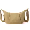 Bolso de Hombro Nuevo Estilo Japonés con Pliegues para Mujer, Bolso Cruzado Versátil de Nailon Resistente al Agua, Bolso Simple de Moda Casual Tipo Bollo