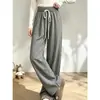 Shaoxing - 2026 Pantalones Casuales para Mujer DeRong 270g Pantalones Sencillos Bolsillo Doble Serie de Pantalones de Rayas Verticales Finas Teñidos en Hilo