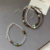 Pulsera de Ojo de Tigre Maillard Plata Rota Perla para Mujeres S Familia Clase Alta Accesible Lujo Nicho Elegante Exquisita Pulsera Pulsera