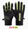 Guantes de ciclismo invierno cálidos Hombres pantalla táctil forro polar deportes al aire libre esquí impermeable antideslizante viento montar motocicleta conducir