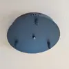 Suporte de Teto Elevado para Lustre com Base Redonda Aprofundada, Caixa de Transformador de Teto, Disco de Luminária de Baixa Tensão com Base com Furos de Dissipação de Calor
