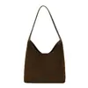 Bolso de Hombro Retro Estilo Coreano Escarchado de Gran Capacidad para Mujer 2025 Otoño Moda Simple de Gama Alta Bolso de Axila para Suegra