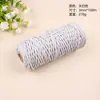 Corda de Algodão Trançada Vintage Feita à Mão de 3mm Corda de Algodão DIY Tapeçaria Corda de Fio de Algodão Grosso Acessórios de Amarração Lote de 100m Crochê