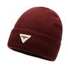 Nuevo sombrero de lana grueso con forro polar para hombre de otoño e invierno, sombrero de punto simple para mujer, sombrero de punto simple, cálido para invierno para hombre, venta al por mayor, combina con todo