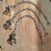 Cadena Antideslizante y Anticaída para Elevación, Operaciones de Elevación en Obra, Accesorios Engrosados de Acero al Manganeso de Carga Estable