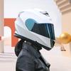 Casco Gxt Casco de Motocicleta para Hombre Cobertura Total Personalizado Genial Motocicleta Doble Lente Casco Abierto Cara Completa Dot