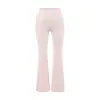 Calças Casuais Flare Femininas 2026 Primavera Cintura Larga Com Punho Elástico Calças de Yoga Slim Fit Retas Longas com Efeito de Caimento