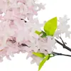 Flores de lila artificiales, flores de lila de tallo largo de un solo tallo y flores de lila moradas para trepar vallas, árboles florales decorativos, arreglos florales y exhibiciones de jardín