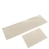 Tapete de Chão de Cozinha Cor Sólida Café com Leite Longo Absorvente de Lama Diatomácea Tapete de Chão Doméstico Resistente à Sujeira Fácil de Cuidar Tapete de Pé Longo Antiderrapante