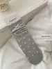 Meias Fofas e Doces de Cano Médio para Mulheres, Estilo Fino para Primavera e Verão com Renda, Laço, Estilo Coreano, Estrelinhas, Estampa Floral, Meias Longas Empilhadas