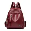 Mochila de Couro Feminina Moda Coreana Tendência 2023 Grande Capacidade Viagem Mochila Escolar Bolsa Pequena Dropshipping