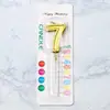 Velas de Número Doradas Decoración de Pastel Feliz Cumpleaños Velas Artesanales Creativas Sin Humo de Parafina Fiesta de Primer Cumpleaños