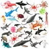 Modelos de Animales Realistas Transfronterizos, Juguetes Blandos de Goma para Niños, Decoraciones de Escena de Granja y Aves de Corral, Juguetes Cognitivos Masticables para Educación Temprana