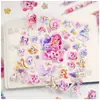 Auténticos Maravillosos y Lindos Brillantes Estrella Fugaz Burbuja 3D Pegatinas Lindas Dibujos Animados Niños Juguete DIY Pegatinas