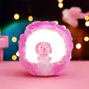 Serie Princesa Sirena del Océano Princesa Concha de Perla Atmósfera Lámpara de Estrella Adorno Pequeño de Escritorio Lámpara de Iluminación para Dormitorio