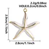 Pendente de Óleo Gotejado Série Oceano Europeu e Americano Charme de Estrela-do-Mar Multicolor Acessórios de Joias para Colar Pulseira Feitos à Mão DIY