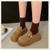 Zapatos populares para mujer 2026 otoño nuevo moda vintage pequeños de suela gruesa casual zapatos Birkenstock plataforma zapatos para mujer