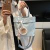 Bolsa Tote Diário de Tour pelo Jardim Bolsa de Mão Casual Simples de Nicho para Mulheres Bolsa Transversal de Ombro Único Design de Nicho Portátil