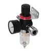 1 pieza AFR-2000 Unidad de Tratamiento de Aire con Filtro Neumático con conector (PM20+SM20) Regulador de Presión Válvula Reductora de Compresor Separador de Aceite y Agua Manómetro AFR2000