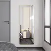 Espejo de cuerpo entero, Espejo de tocador para uso doméstico, Espejo de pie con esquinas redondeadas, Montaje en pared, Adhesivo de pared, Montaje en pared de dormitorio, Fábrica de Espejos de pie 3D