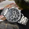 Artículo popular de comercio exterior: Reloj Cronógrafo Multifuncional de Seis Manecillas con Correa de Acero Inoxidable, Reloj de Moda de Cuarzo, Venta al por Mayor en Pequeñas Cantidades