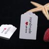Etiqueta de tarjeta para joyería 100 imprimible LOGO cartulina blanca encaje etiqueta pequeña joyería ropa etiqueta de regalo
