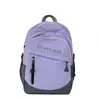 Mochila Nueva de Letras de Alto Valor de Color para Estudiantes de Secundaria Casual Simple Ligera para Viajar Combinable Mochila de Gran Capacidad