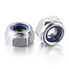 Tuerca de seguridad de nylon galvanizado Acero inoxidable 304 Tuerca de seguridad de nylon Zinc negro Zinc blanco M3-M30 Tuerca de seguridad